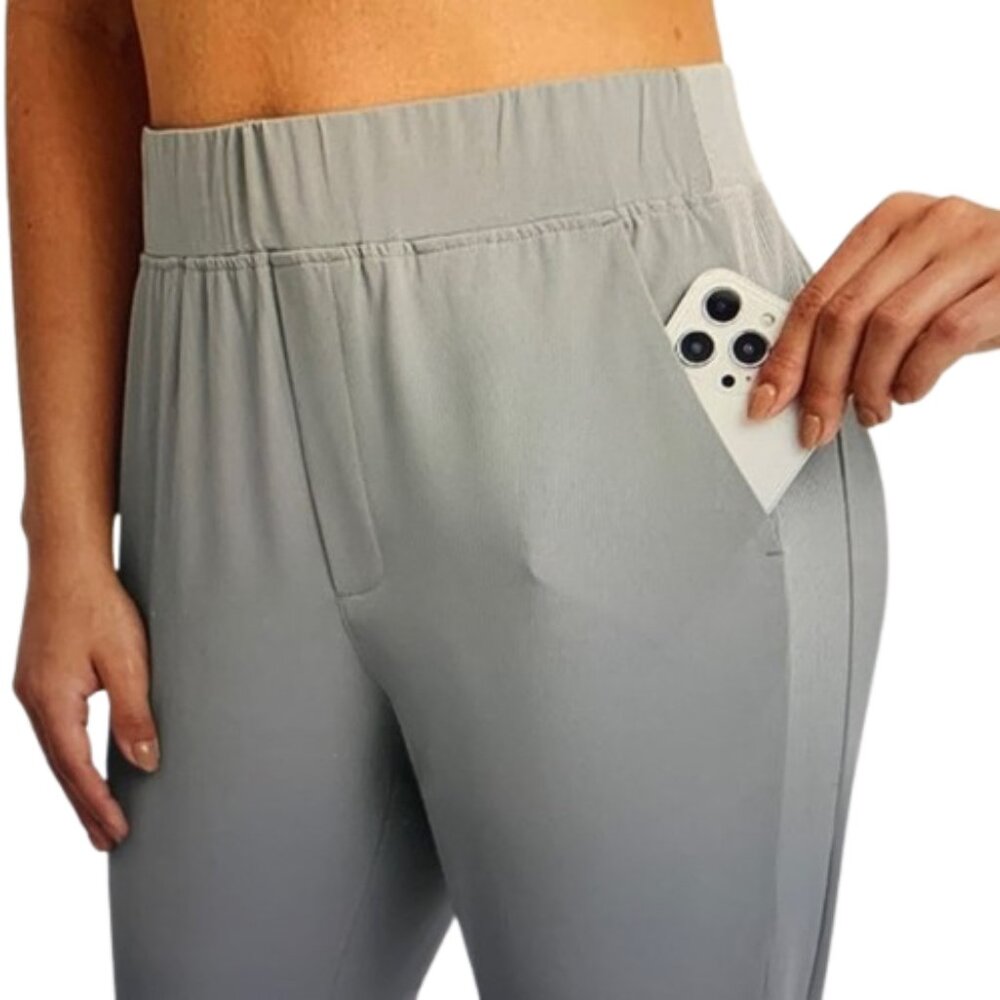 baleaf Women's Pants with Zipper Pockets Stretch Golf Pants High Waist Travel - Picture 7 of 9